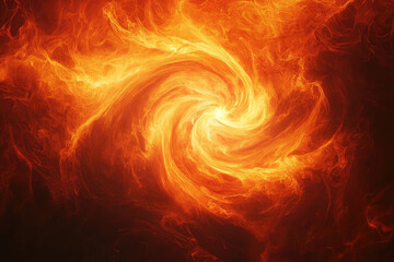 A swirling inferno of fiery orange and red, a mesmerizing dance of heat and light.