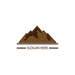 illustration of mountain logo design