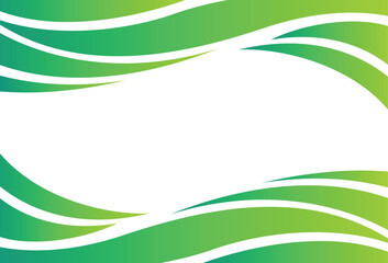 Modern green gradient banner background. Graphic design banner pattern background template with dynamic wave shapes.