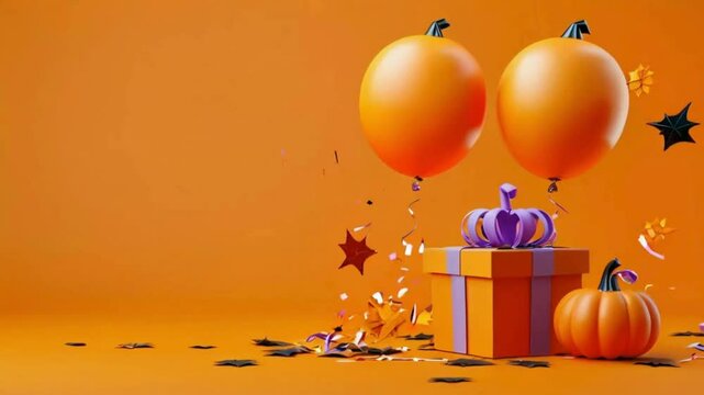 christmas gift with balloon