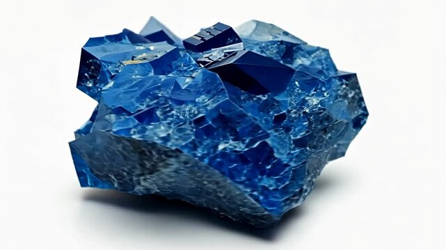 Discovering vibrant lapis lazuli in nature's stunning blue hues at a mineral site in the early morning light