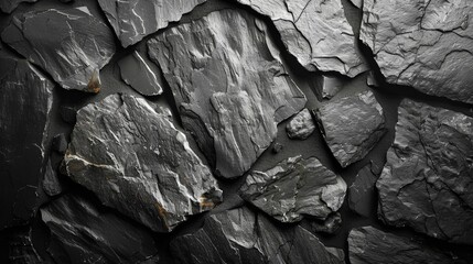 Obraz premium Dark grey black slate background 