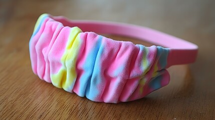 DIY face mask featuring a vibrant tie-dye pattern, showcasing creativity and individuality in personal protective gear.