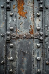 Steel plate with rivets 