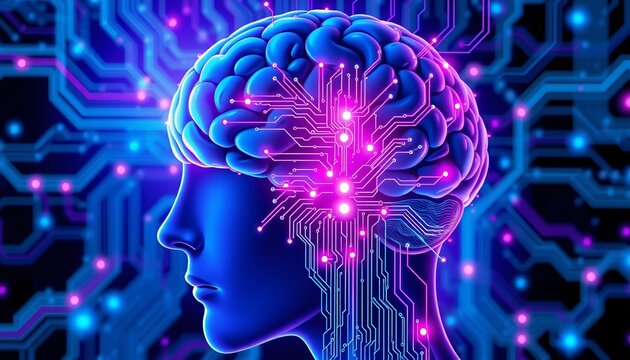Illustration de l'Intelligence Artificielle et Cerveau Num&eacute;rique