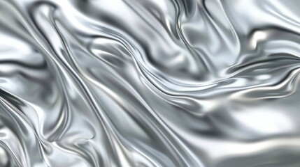Abstract Silver Liquid Texture