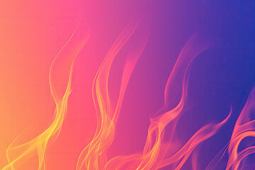 Abstract Flames Dance on a Gradient Canvas, Creating a Vivid and Dynamic Composition.