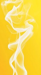 White Smoke on Yellow Background, Abstract Image, Texture, Pattern, Wallpaper, Cover and Screen for Smartphone, PC, Laptop, 9:16 and 16:9 Format