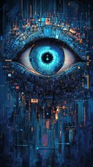 Minimalist digital security concept with a shield on a computer screen. Represents secure connections and data protection