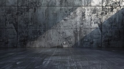 Obraz premium Dark grey textured concrete wall background 