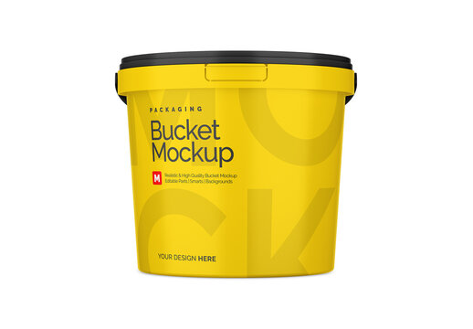 Plastic Bucket Mockup