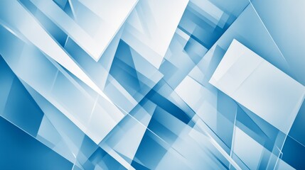 Obraz premium Abstract Blue Geometric Background