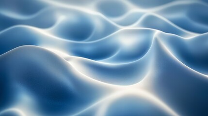 Obraz premium Abstract background featuring soft blue and white gradients with flowing lines, evoking themes of technology and innovation