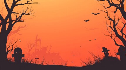 Halloween background in flat design,Halloween background happy halloween