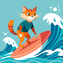 Travel with a cat: unforgettable surfing at sea - the perfect vacation for fluffy ones!
