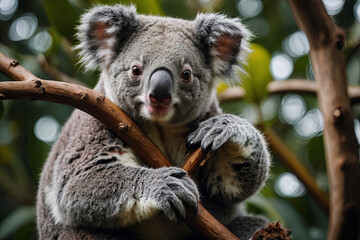 Naklejka premium an beautiful and amazing koalas