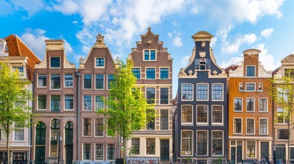 Fototapeta premium Charming Amsterdam Canal Houses