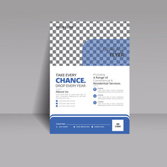 template modern and creative flyer design