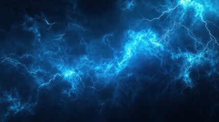 Abstract Blue Lightning