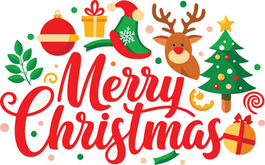 Merry Christmas typography sublimation t shirt design and clipart .