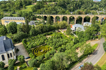 Naklejka premium The old town of Luxembourg city