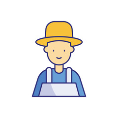 Farmer vector icon