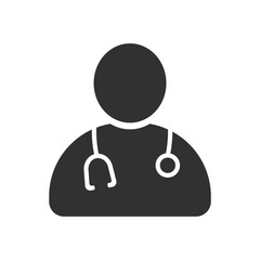 Doctor icon vector illustration isolated on white background
