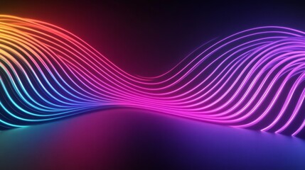 Vibrant Neon Waves