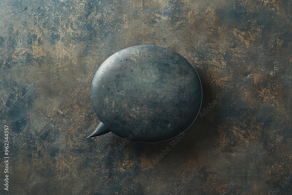 Aufkleber a close-up shot of a large metal object lying on a brown surface