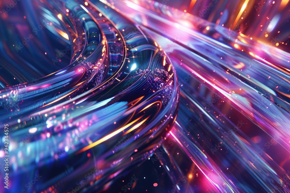 Poster a vibrant and abstract background in close-up view, ideal for creative projects