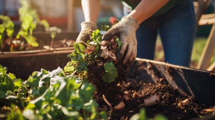 Fototapeta premium Gardening Hands at Work