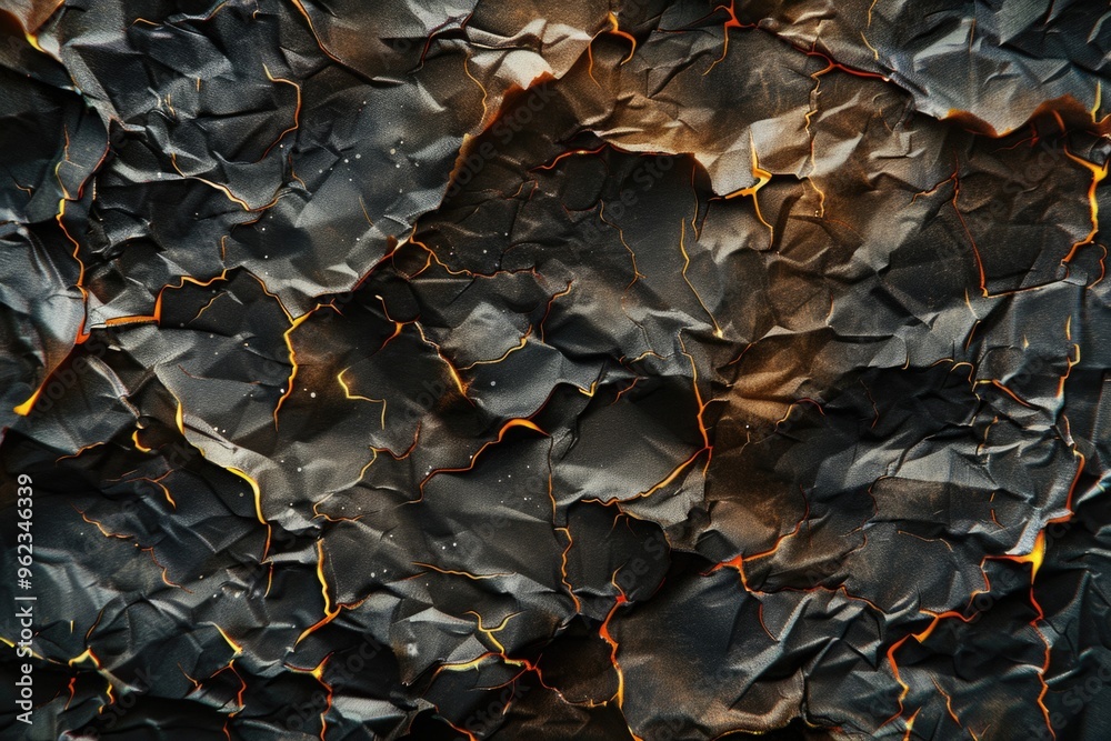 Poster a close-up shot of a small piece of black paper, ideal for use in designs where a subtle background 
