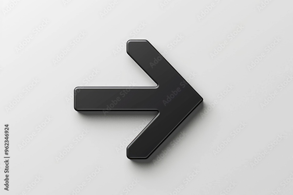 Poster a black arrow points left on a white background, useful for indicating direction or highlighting imp