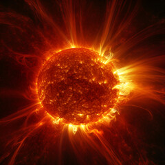 Fototapeta premium sun in space