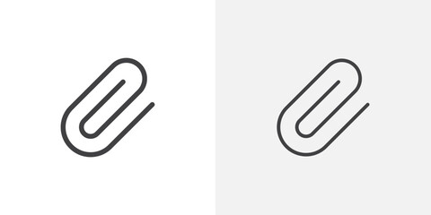 Attach icon flat and simple set design