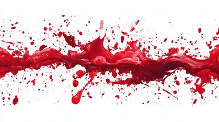 Red ink splatter vector