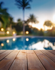 vertical image of Luxury Villa  Tropical Poolside Relaxation and Stunning Sea Landscape for Vacation Promotion