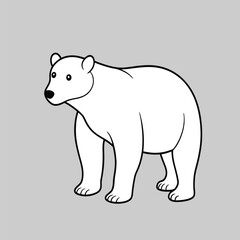 polar bear icon design, vector illustration 