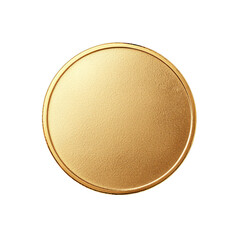 A close-up of a glossy gold coin, highlighting its smooth texture and reflective surface, perfect for financial or luxury themes. watercolor style