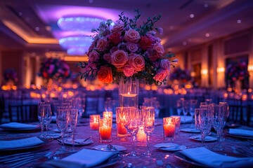 Event planner orchestrating a high-profile corporate gala