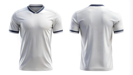 soccer football jersey for mockup isolated on. white