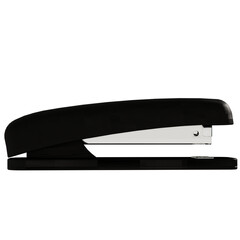 3d render black office stapler with transparent background