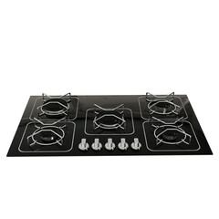 3d render Kitchen cooktop with transparent background