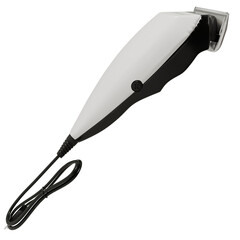 3d render White HairClipper with transparent background