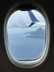 view from airplane window