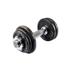 Fototapeta premium Barbell isolated on transparent background.