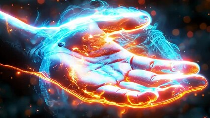 Digital hand is holding cryptocurrency coins, representing the future of finance and the growing importance of digital assets