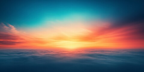 Fototapeta premium Gradient Background from Orange to Blue