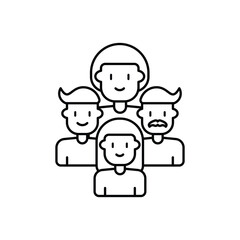 Family Gathering vector icon