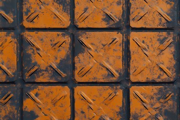 Rusty metal texture background, perfect for industrial and vintage designs.